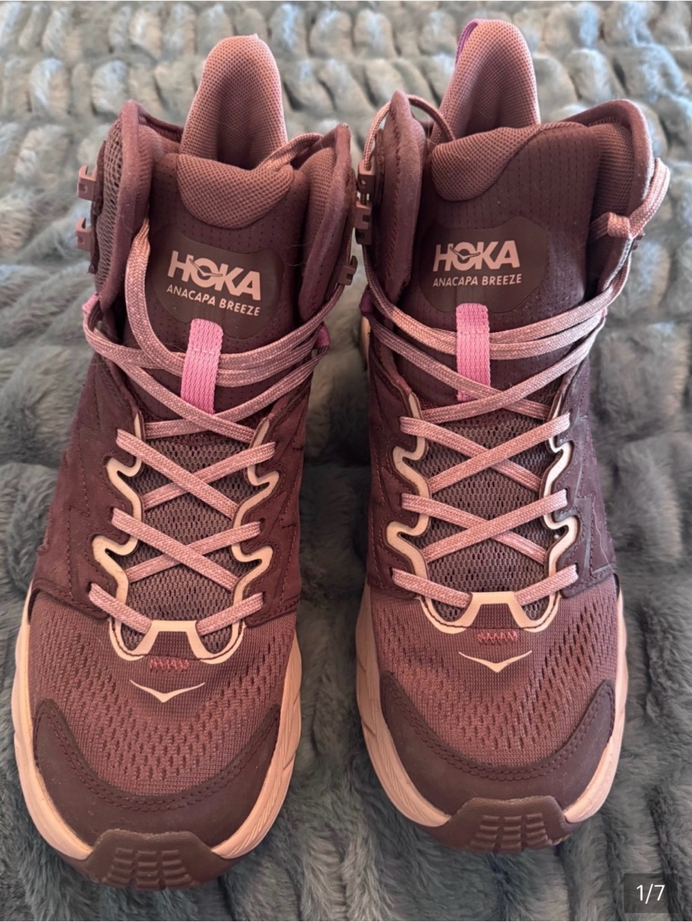 Hoka Anacapa Breeze Women's Hiking Shoes - Purple/Pink